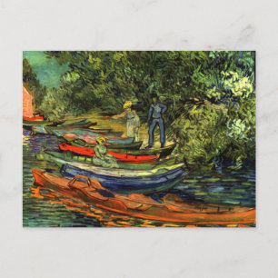 Vincent Van Gogh Rowing Boats Postkarte