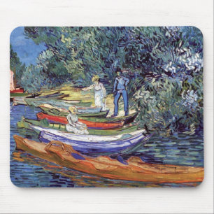 Vincent Van Gogh - Ruderboote an den Ufern der Ois Mousepad