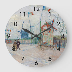 Vincent van Gogh - Sackgasse der zwei Brüder Große Wanduhr