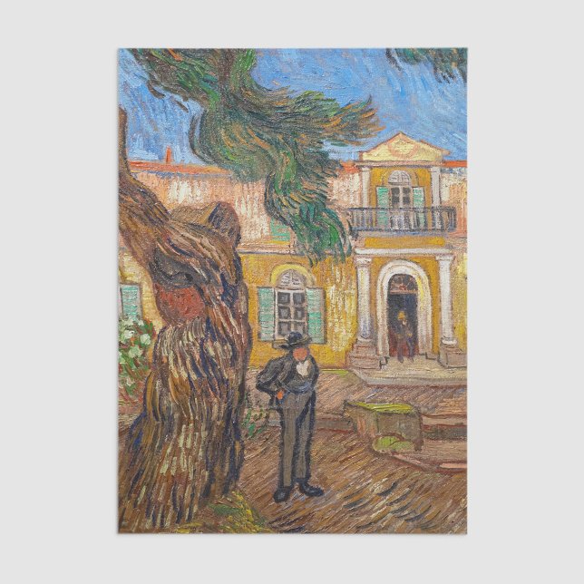 Vincent Van Gogh - Saint-Paul Asylum in Saint-Remy Seidenpapier (Von Creator hochgeladen)