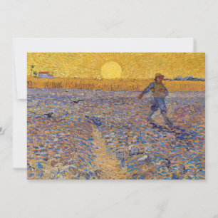 Vincent van Gogh - Sämann bei untergehender Sonne Dankeskarte