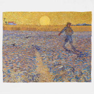 Vincent van Gogh - Sämann bei untergehender Sonne Fleecedecke