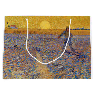 Vincent van Gogh - Sämann bei untergehender Sonne Große Geschenktüte