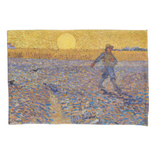 Vincent van Gogh - Sämann bei untergehender Sonne Kissenbezug