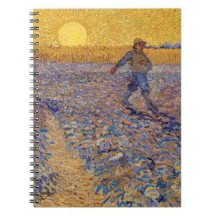 Vincent van Gogh - Sämann bei untergehender Sonne Notizblock