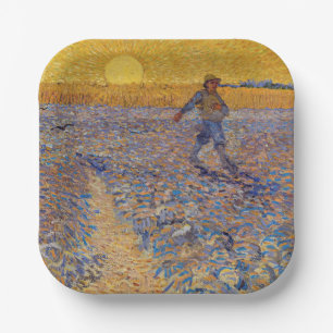 Vincent van Gogh - Sämann bei untergehender Sonne Pappteller