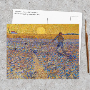 Vincent van Gogh - Sämann bei untergehender Sonne Postkarte
