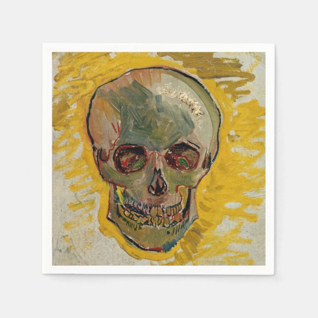 Vincent van Gogh - Schädel 1887 #2 Serviette (Vorderseite)