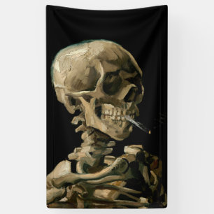 Vincent van Gogh - Schädel mit brennender Zigarett Banner