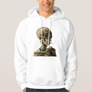 Vincent van Gogh - Schädel mit brennender Zigarett Hoodie