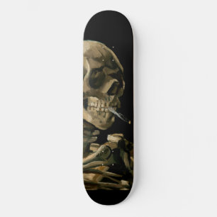 Vincent van Gogh - Schädel mit brennender Zigarett Skateboard