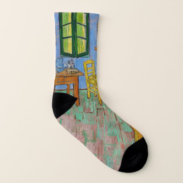 Vincent Van Gogh Schlafzimmer. Impressionist Vinta Socken (Links - Innen)