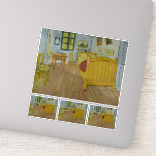 Vincent Van Gogh, Schlafzimmer in Arles, 1. Versio Aufkleber