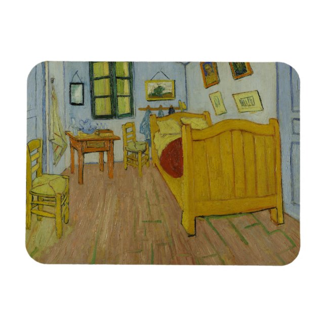 Vincent Van Gogh, Schlafzimmer in Arles, 1. Versio Magnet (Horizontal)