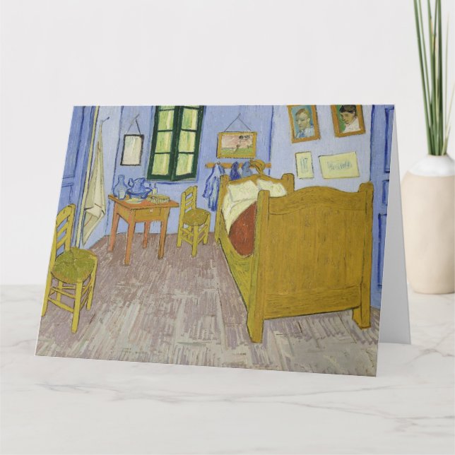 Vincent Van Gogh, Schlafzimmer in Arles, 3. Versio Karte (Vorderseite)