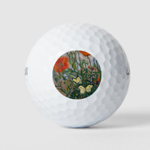 Vincent van Gogh - Schmetterlinge und Mohn Golfball