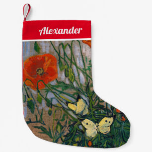 Vincent van Gogh - Schmetterlinge und Mohn Kleiner Weihnachtsstrumpf