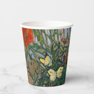 Vincent van Gogh - Schmetterlinge und Mohn Pappbecher