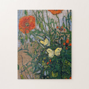 Vincent van Gogh - Schmetterlinge und Mohn Puzzle