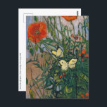 Vincent van Gogh - Schmetterlinge und Pfoten<br><div class="desc">Schmetterlinge und Poppies - Vincent van Gogh,  Oil on Leinwand,  1890</div>