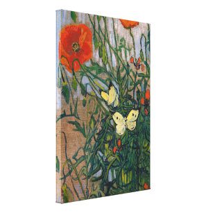 Vincent van Gogh - Schmetterlinge und Pfoten Leinwanddruck