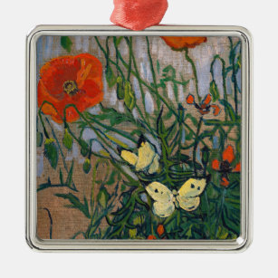 Vincent van Gogh - Schmetterlinge und Pfoten Ornament Aus Metall