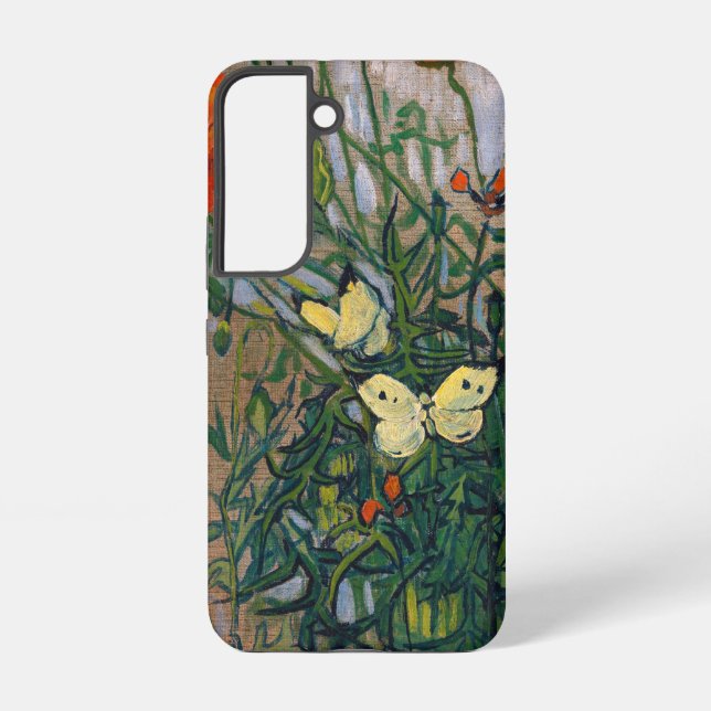 Vincent van Gogh - Schmetterlinge und Pfoten Samsung Galaxy Hülle (Rückseite)