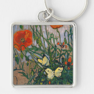 Vincent van Gogh - Schmetterlinge und Pfoten Schlüsselanhänger