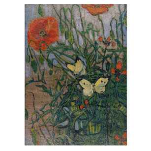 Vincent van Gogh - Schmetterlinge und Pfoten Schneidebrett