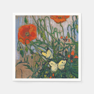 Vincent van Gogh - Schmetterlinge und Pfoten Serviette