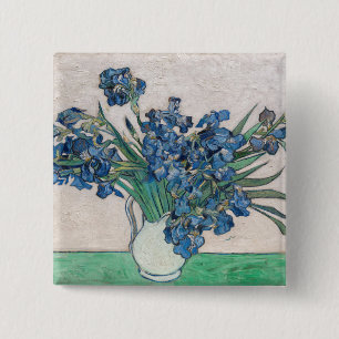 Vincent van Gogh - Schwertlilien Button