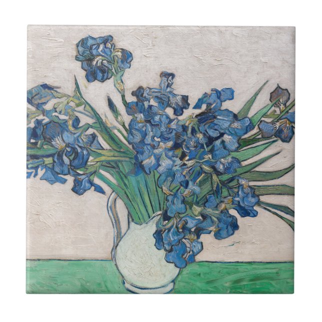 Vincent van Gogh - Schwertlilien Fliese (Vorderseite)