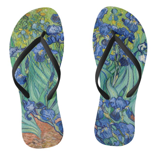 Vincent Van Gogh - Schwertlilien Flip Flops (Fußbett)