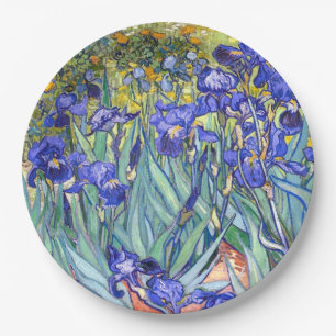 Vincent Van Gogh Schwertlilien Floral Vintage Kuns Pappteller