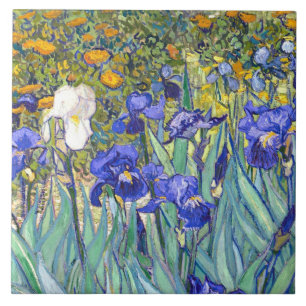 Vincent Van Gogh Schwertlilien Florale Vintage-Fin Fliese