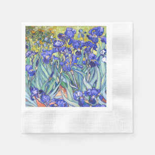 Vincent Van Gogh Schwertlilien Florale Vintage-Fin Serviette