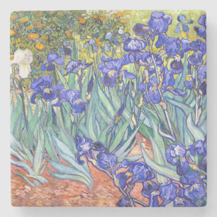 Vincent Van Gogh Schwertlilien Florale Vintage-Fin Steinuntersetzer