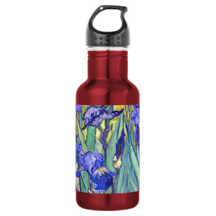 Vincent Van Gogh Schwertlilien Florale Vintage-Fin Trinkflasche