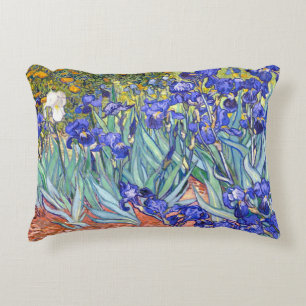 Vincent Van Gogh Schwertlilien Florale Vintage-Fin Zierkissen