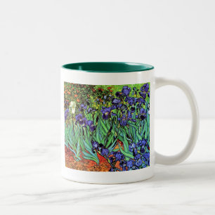 Vincent Van Gogh - Schwertlilien - Flower Lover Fi Zweifarbige Tasse