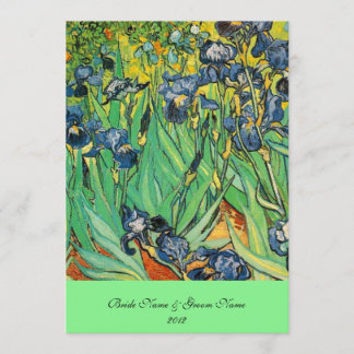 Vincent van Gogh,Schwertlilien Menükarte