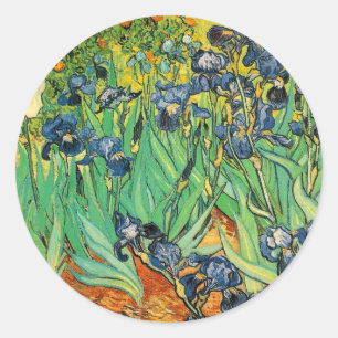 Vincent van Gogh, Schwertlilien Runder Aufkleber