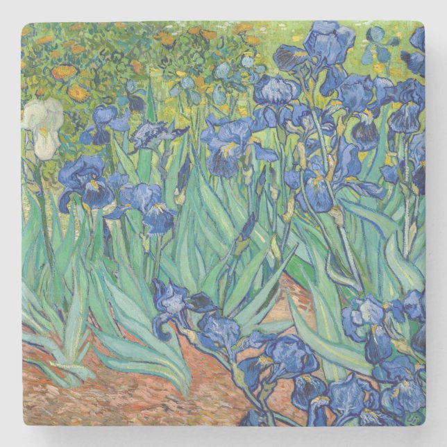 Vincent Van Gogh - Schwertlilien Steinuntersetzer (Vorderseite)