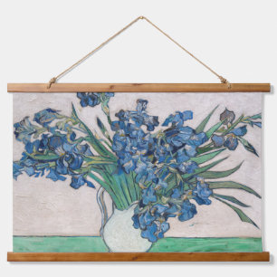 Vincent van Gogh - Schwertlilien Wandteppich Mit Holzrahmen