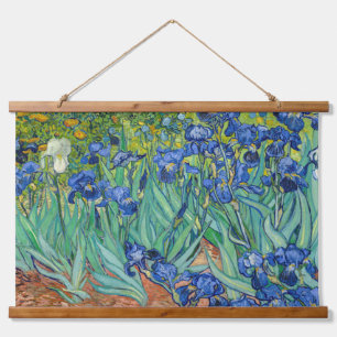 Vincent Van Gogh - Schwertlilien Wandteppich Mit Holzrahmen