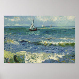 Vincent van Gogh - Seascape bei Les Saintes Poster