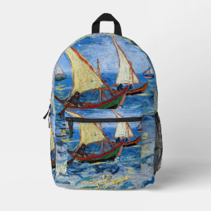 Vincent van Gogh - Seascape bei Saintes-Maries Bedruckter Rucksack