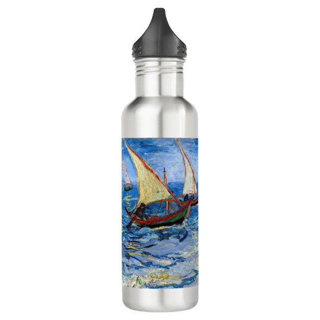 Vincent van Gogh - Seascape bei Saintes-Maries Edelstahlflasche (Links)