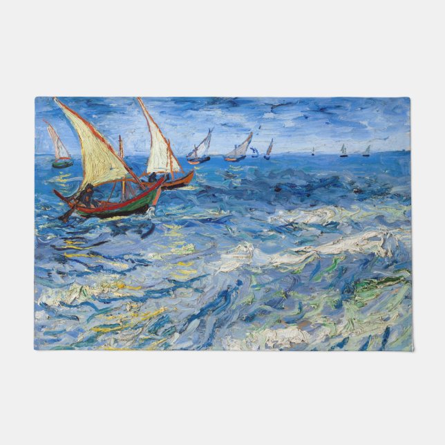 Vincent van Gogh - Seascape bei Saintes-Maries Fußmatte (Vorderseite)