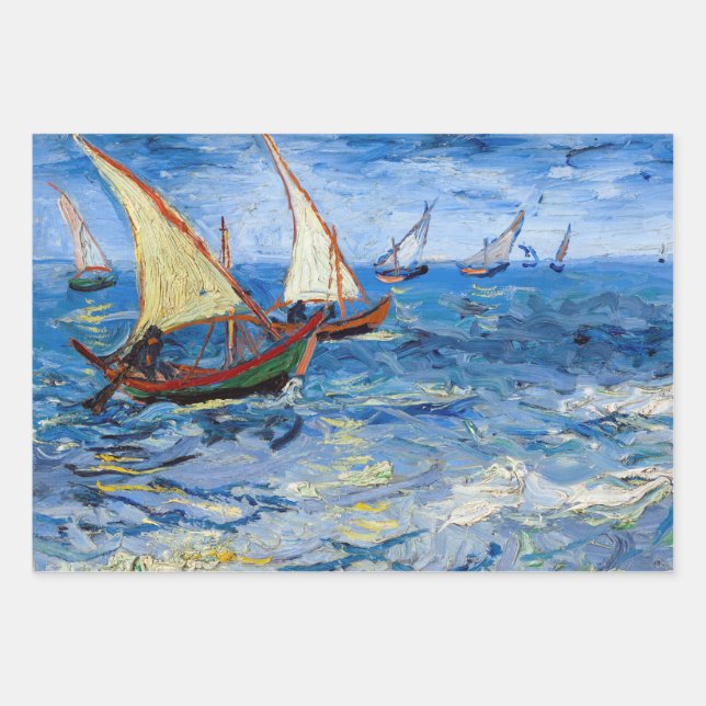 Vincent van Gogh - Seascape bei Saintes-Maries Geschenkpapier Set (Vorderseite)